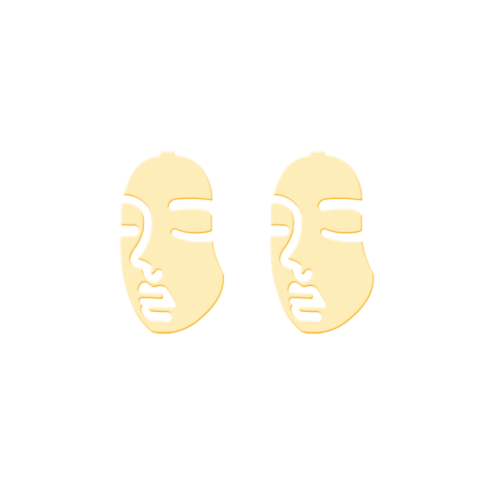 Stud Earrings • Minimal • Faces