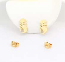 Load image into Gallery viewer, Stud Earrings • Minimal • Faces

