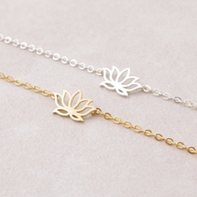 Load image into Gallery viewer, Charm Bracelet • Lotus Flower
