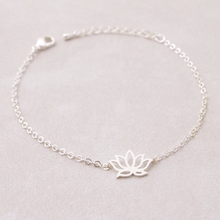 Load image into Gallery viewer, Charm Bracelet • Lotus Flower
