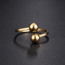 Load image into Gallery viewer, Ring • Stainless Steel • Double Balls
