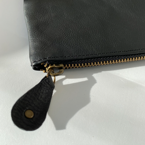 Moon Phase • Leather Clutch • Unique & Handmade • Pocket