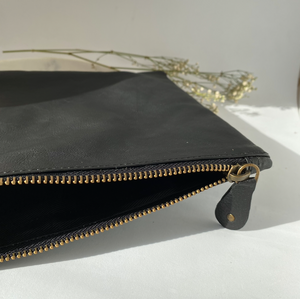 Leather Clutch • Unique & Handmade • Pocket