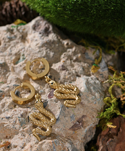 Load image into Gallery viewer, Joana • Snake • Real Gold Plated - Stainless Steel Earrings
