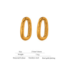 Load image into Gallery viewer, Mathilde • Real Gold Plated - Stainless Steel Earrings
